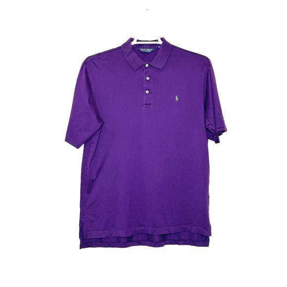 Ralph Lauren Polo Golf purple short sleeves golf shirt size Medium - Picture 9 of 9